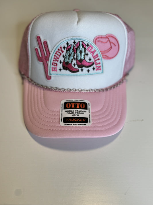 Pink/White Howdy Darlin Hat