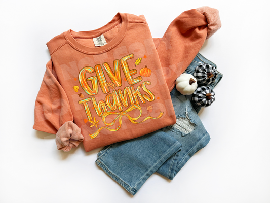 DTF Transfer | Give Thanks