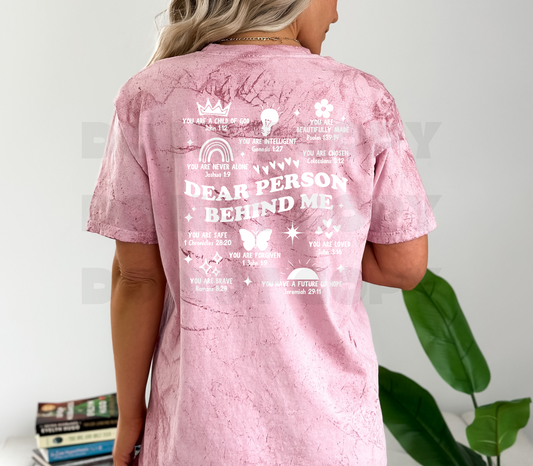 Dear Person Behind Me