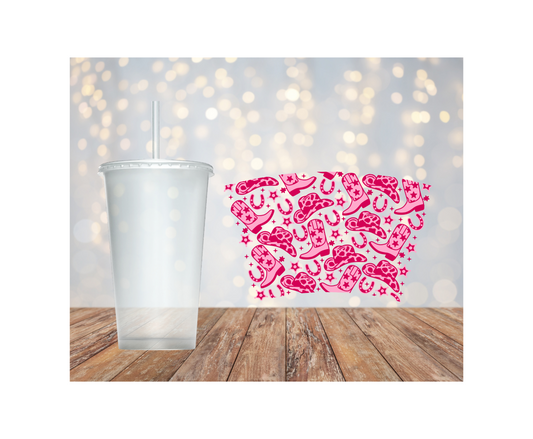 Western Cowgirl-24oz UV DTF COLD CUP WRAP